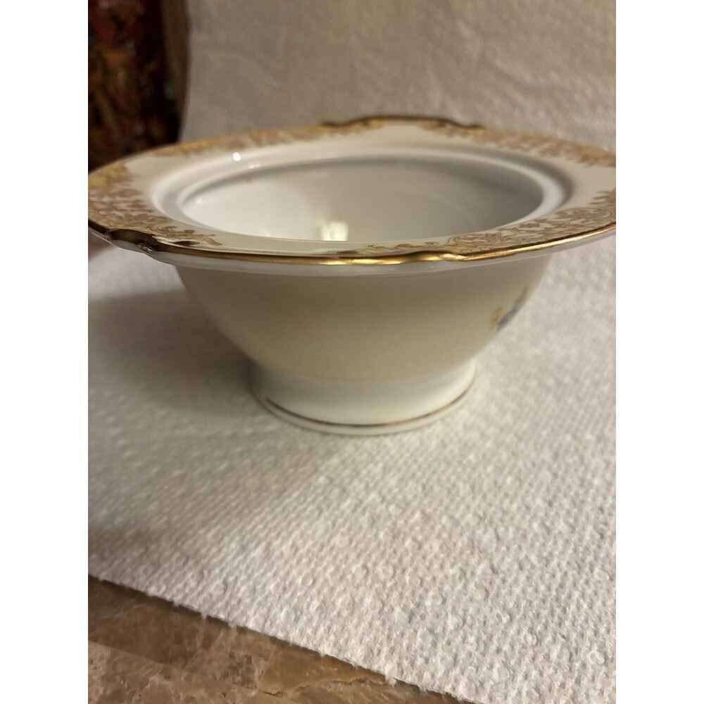 Imperial China Japan Komatsu Sugar Bowl No Lid Floral Gold Rim Vintage - Picture 5 of 10